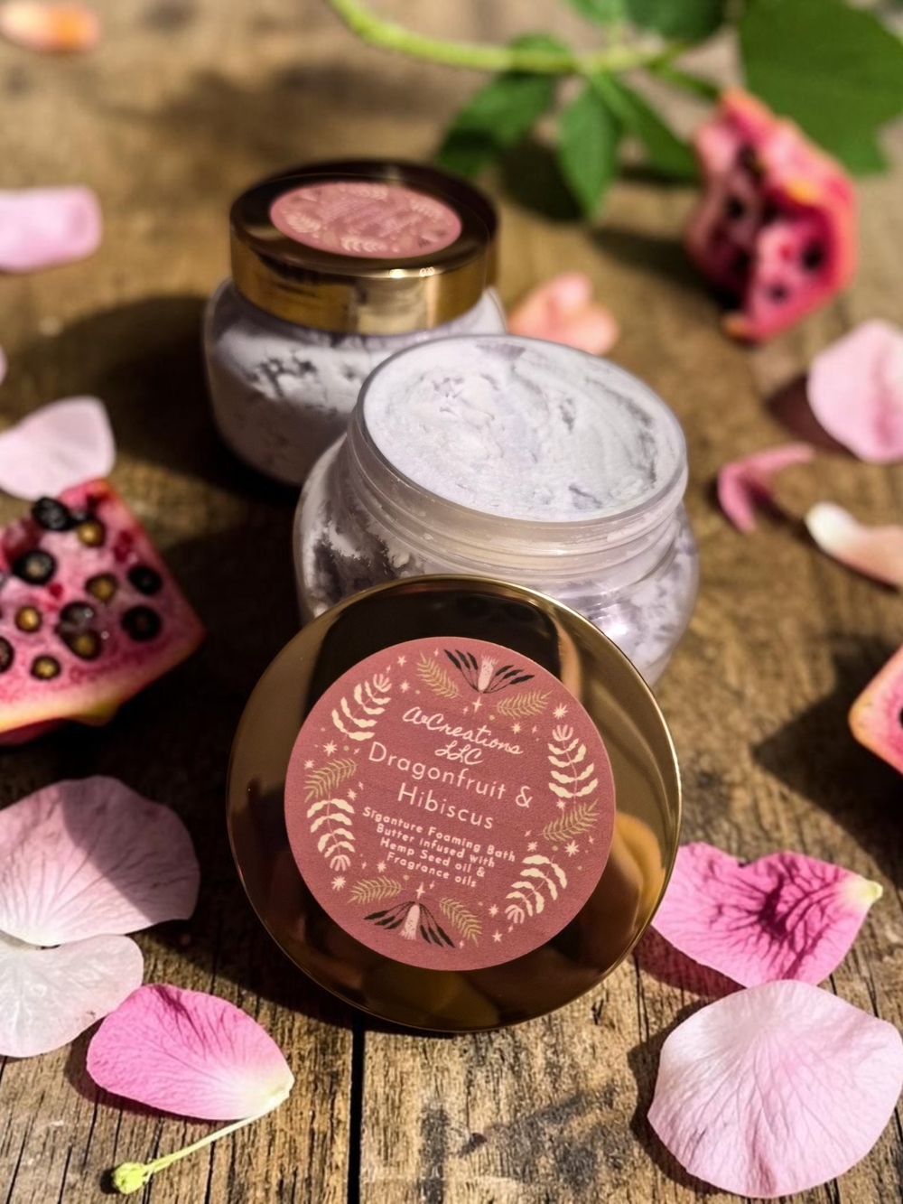 Dragonfruit & Hibiscus Whipped Body Butter - Lavender Pink